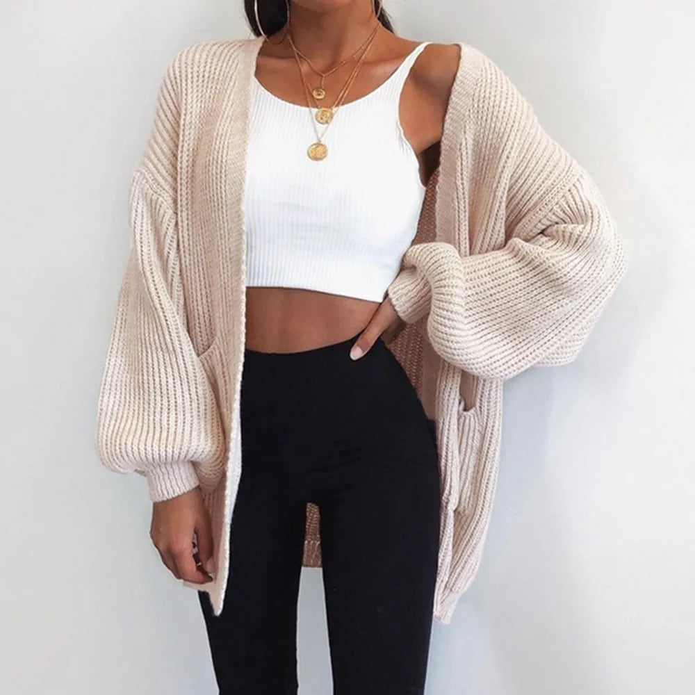 Autumn Winter Coat Loose Knitted Sweater