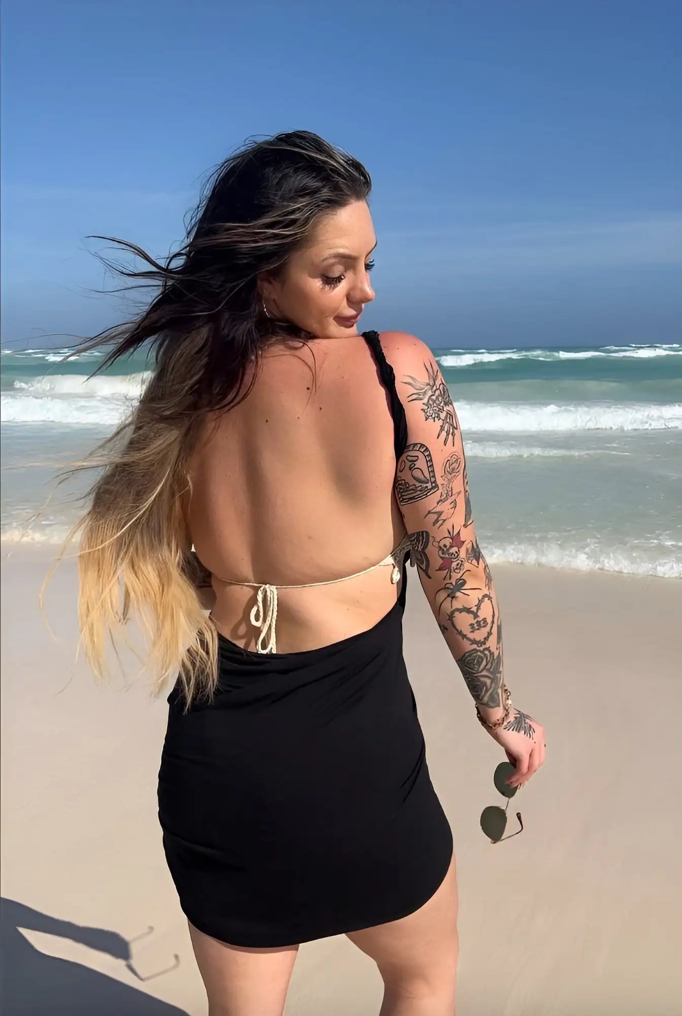 Backless One-Piece Swimsuit