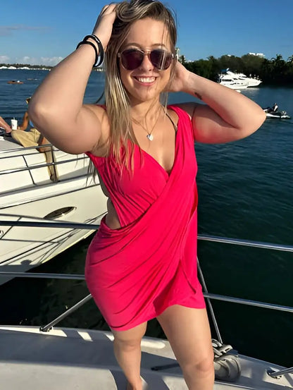 Backless One-Piece Swimsuit